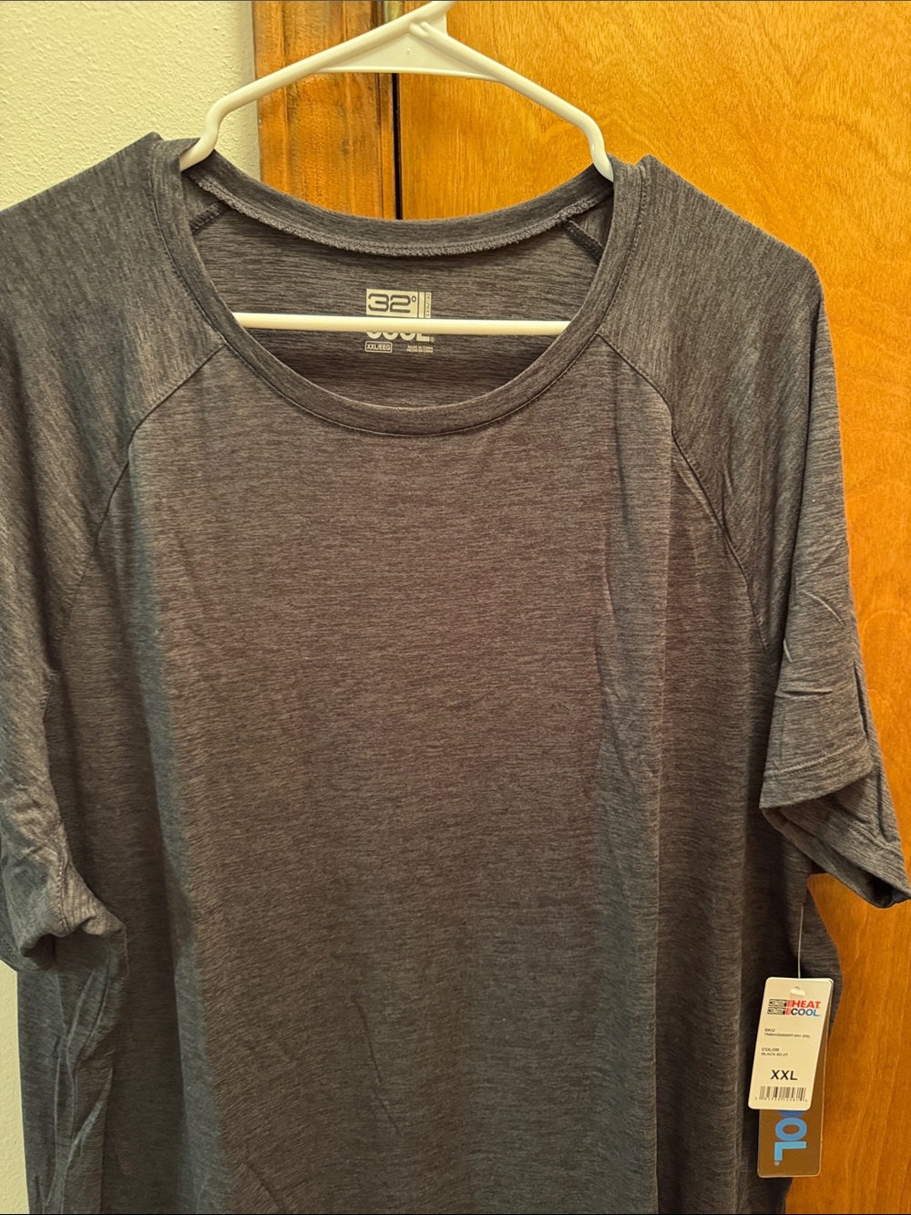 32 Degrees Men’s Short Sleeve Performance Tee - Heather Gray